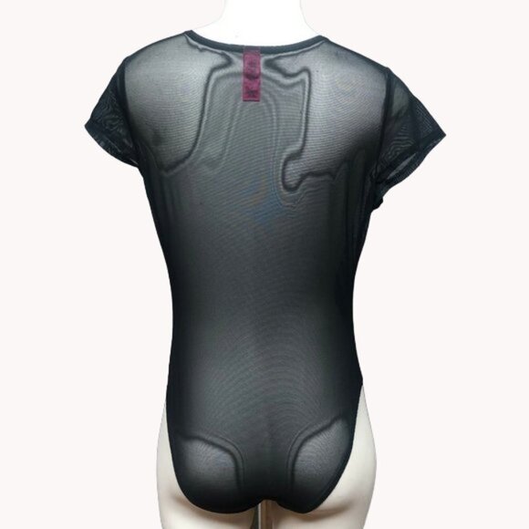 la Senza Full Mesh Short Sleeve Bodysuit Medium - Picture 2 of 7